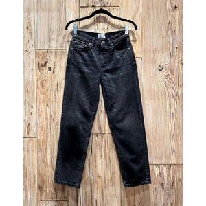 Boyish Womens High Rise Rigid Black Wash Jeans Size 25 x 26  NWOT Classic Style